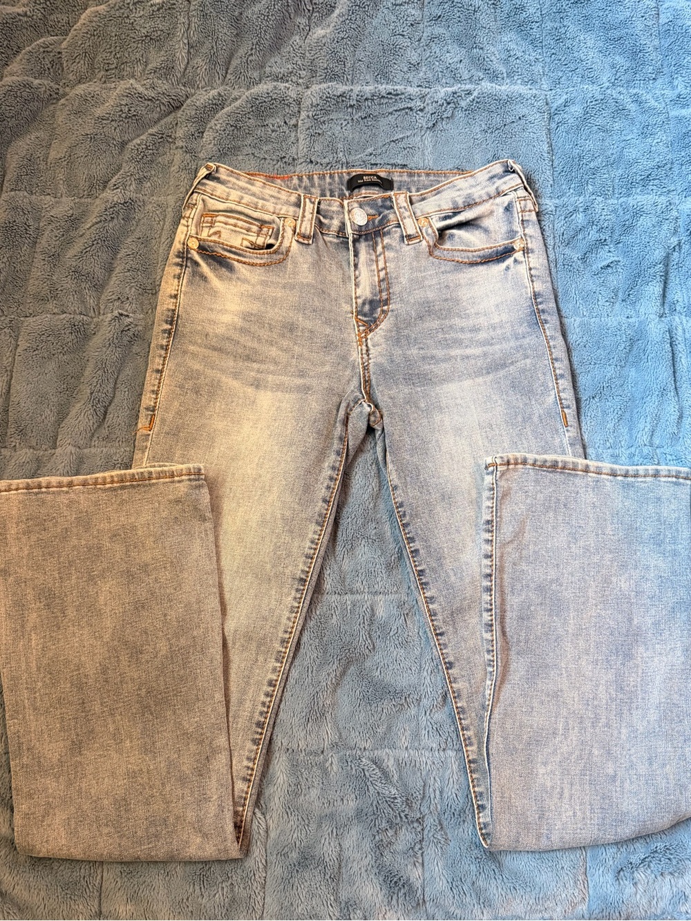 True Religion Light Blue Boot Cut Jeans